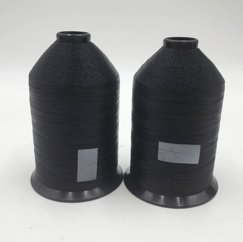 Rice Z-33 Bonded Nylon Thread, Black 3499, NOS 1Lb Spools